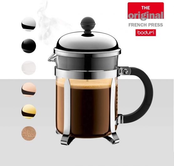 BODUM Chambord 4 Cup French Press Coffee Maker, Chrome, 0.5 l - Image 2