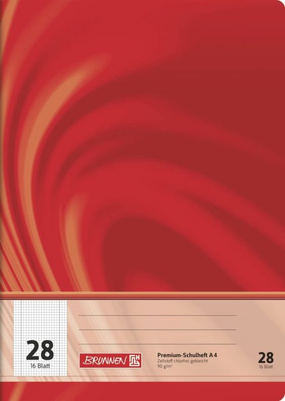 Brunnen Vivendi 104472802 School Notebook A4 16 Sheets 5 mm Squared with Margin, Type 28) - Image 2