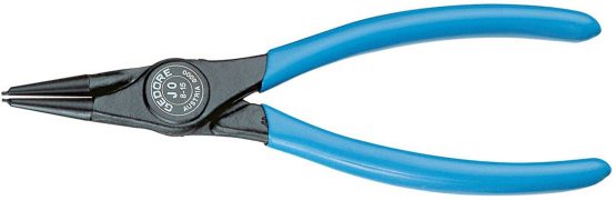 GEDORE Circlip pliers for inner circlips, Straight jaws, Shaft dia. 12-25 mm, Tip dia. 1.3 mm, Steel, 8000 J 1