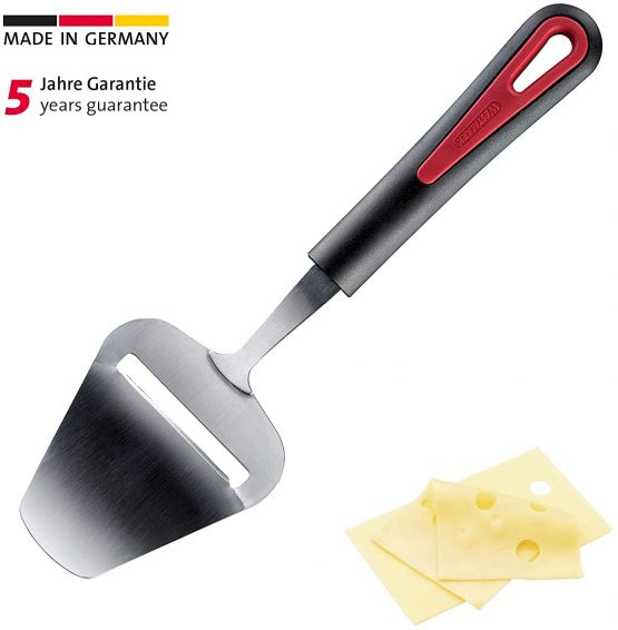 Westmark Handheld Cheese Slicer, Cutting Width: 5 cm, Length: 24.5 cm, Stainless Steel/Plastic, Gallant, Black/Red, 29262270