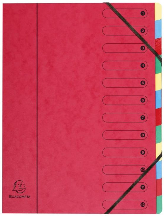 Exacompta 5212E Trieur Harmonika Windows Imprimees Nature Future 12 Compartments Laminated Card - Random Color - Image 3