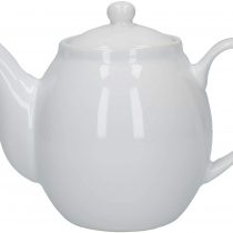 London Pottery C001000 Prime Teapot, Stoneware, White, 2 Cups, 500 ml
