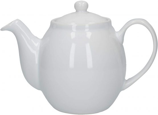 London Pottery C001000 Prime Teapot, Stoneware, White, 2 Cups, 500 ml