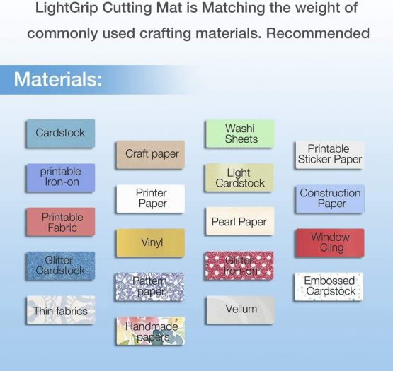 REALIKE Cutting Mat for Silhouette Cameo3/2/1, 3Pack Replacement 12X24 inch Vinyl Variety Grip Cutting Mat for Craft Sewing. - Image 4