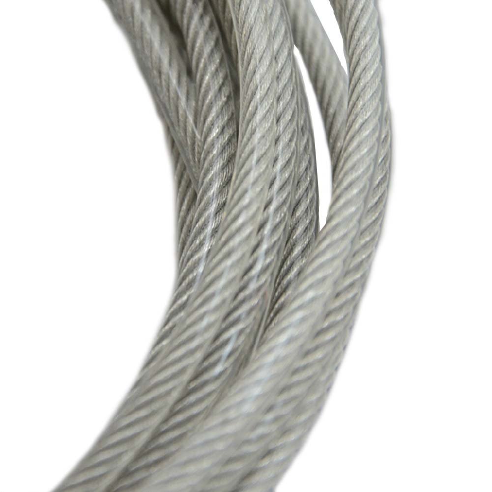 AUFODARA Stainless Steel Wire Rope PVC Coated Steel Wire 5 m Length Dia.3 mm - Image 2