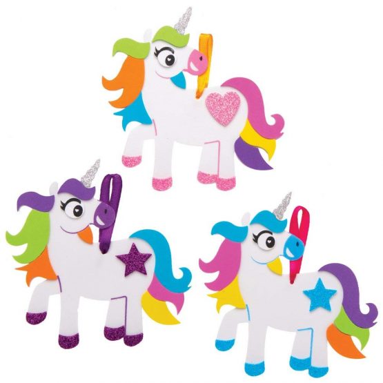 Baker Ross AT310 Unicorn Mix & Match Decoration Kits, Ideal for Kids and Crafts (Pack of 6), Assorted - Image 3
