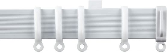 3.5m BENDABLE CURTAIN TRACK FOR STRAIGHT & BAY WINDOW RAIL Top or Face Fix all Fixings - Image 3