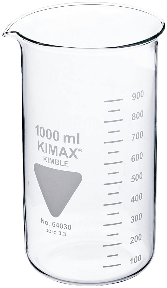 RASOTHERM Tall Beaker with Spout (Boro 3.3) 1000 ml