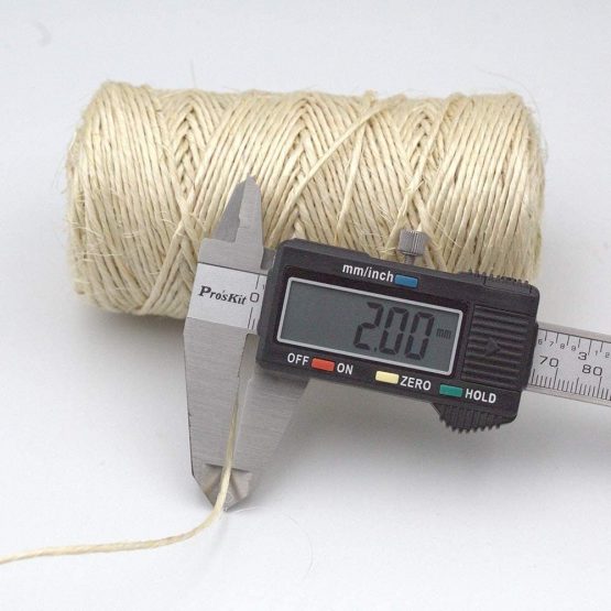 KINGLAKE 100m Sisal Twine String 2mm Natural Garden Twine Packing String for Gardening, Craft, Wrapping, Decoration - Image 2