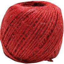 The cordeline Jute Ball cjn17d Raspberry 9.5 x 10 cm x 9.5 cm