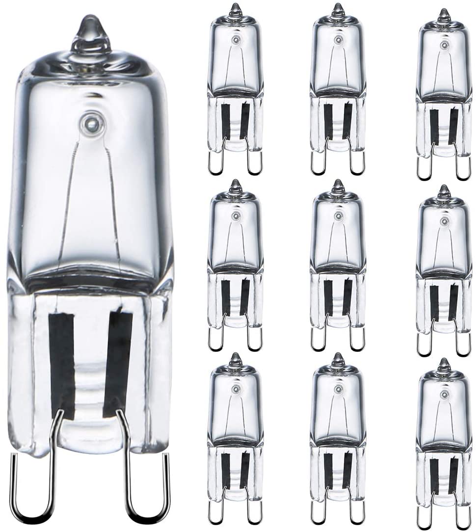 Comyan G9 Halogen Bulbs 230V 42W (44W) 2800K Warm White 590lm Clear G9 Capsule Bulb Dimmable, 10Pack, 10 Count (Pack of 1)