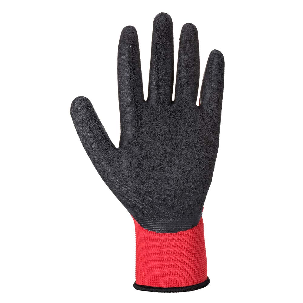 Portwest Flex Grip Latex Glove, Size: XL, Colour: Red/Black, A174R8RXL, Red / Black - Image 3