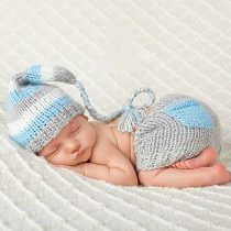 Newborn Baby Girl/Boy Crochet Knit Costume Photography Prop Hats and Outfits