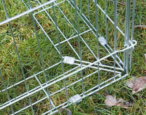 Kerbl Pet Freigehege mit Ausbruchsperre 115x115x65cm, mit Schutznetz, Metall, 115 x 115 x 65 cm - Image 3