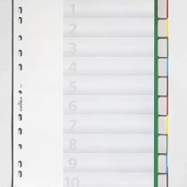Durable 622105 Index File with Sealed Tabs and 10 Insert Labels for A4 Sheets - Green