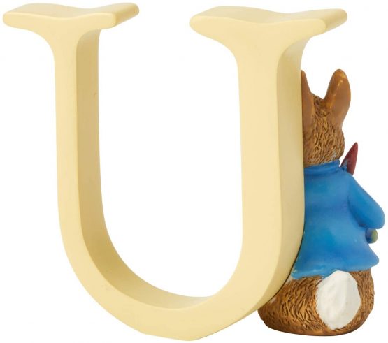 Beatrix Potter A5013 Alphabet Letter U Peter Rabbit with Radishes Figurine - Image 4