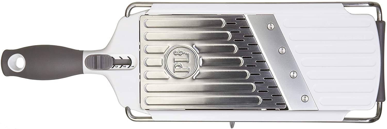 Progressive 10PL81100 PL8 Professional Hand Mandolin/Gourmet Slicer, Plastic/Stainless Steel , White, One - Image 2