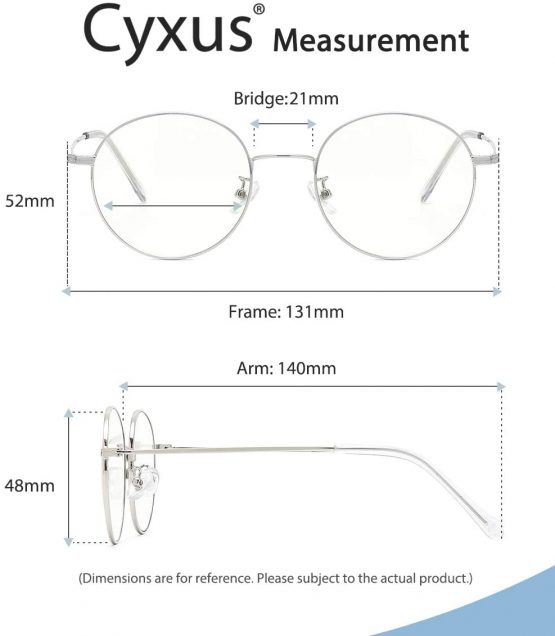Cyxus Blue Light Blocking [Anti Eyestrain] Computer Glasses,Clear Lens Retro Eyewear,Men/Women - Image 3
