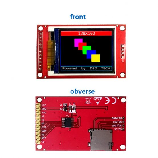 DSD TECH 1.8 Inch TFT LCD Display Module with SPI Interface for Arduino and MCU - Image 2