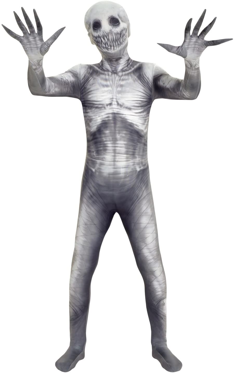 Morphsuits The Rake Kids Halloween Costume, Scary Boys, Fun Dress-Up Outfit for Halloween Parties Medium, Black/Grey - Image 4