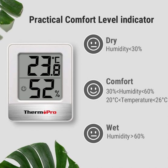 ThermoPro TP49 Digital Room Thermometer Indoor Hygrometer Mini Temperature Monitor Humidity Meter for Home Office Air Comfort Thermo Hygrometer - Image 3