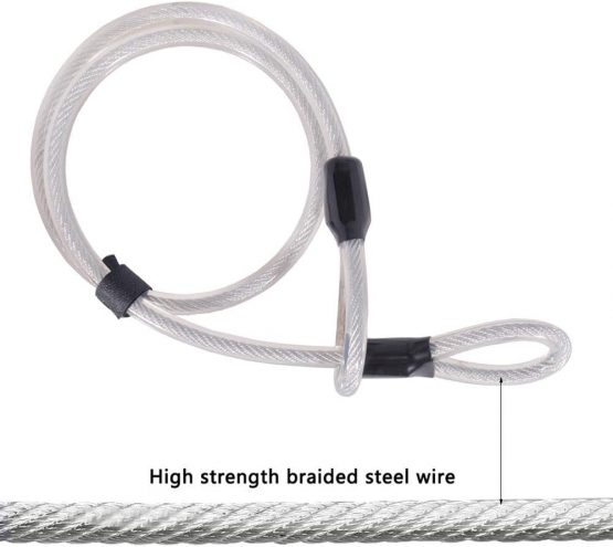 JGRZF Bike U Lock 16mm Heavy Duty Security U Cable Bicycle U Lock with U Shackle Secure Locks and Sturdy Mounting Bracket for Road Bike Mountain Bike Electric Bike Folding Bike - Image 3
