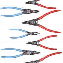 GEDORE Circlip pliers set, 8-pc., Tool set for inner and outer circlips, Straight and 45° angled, 1101-004