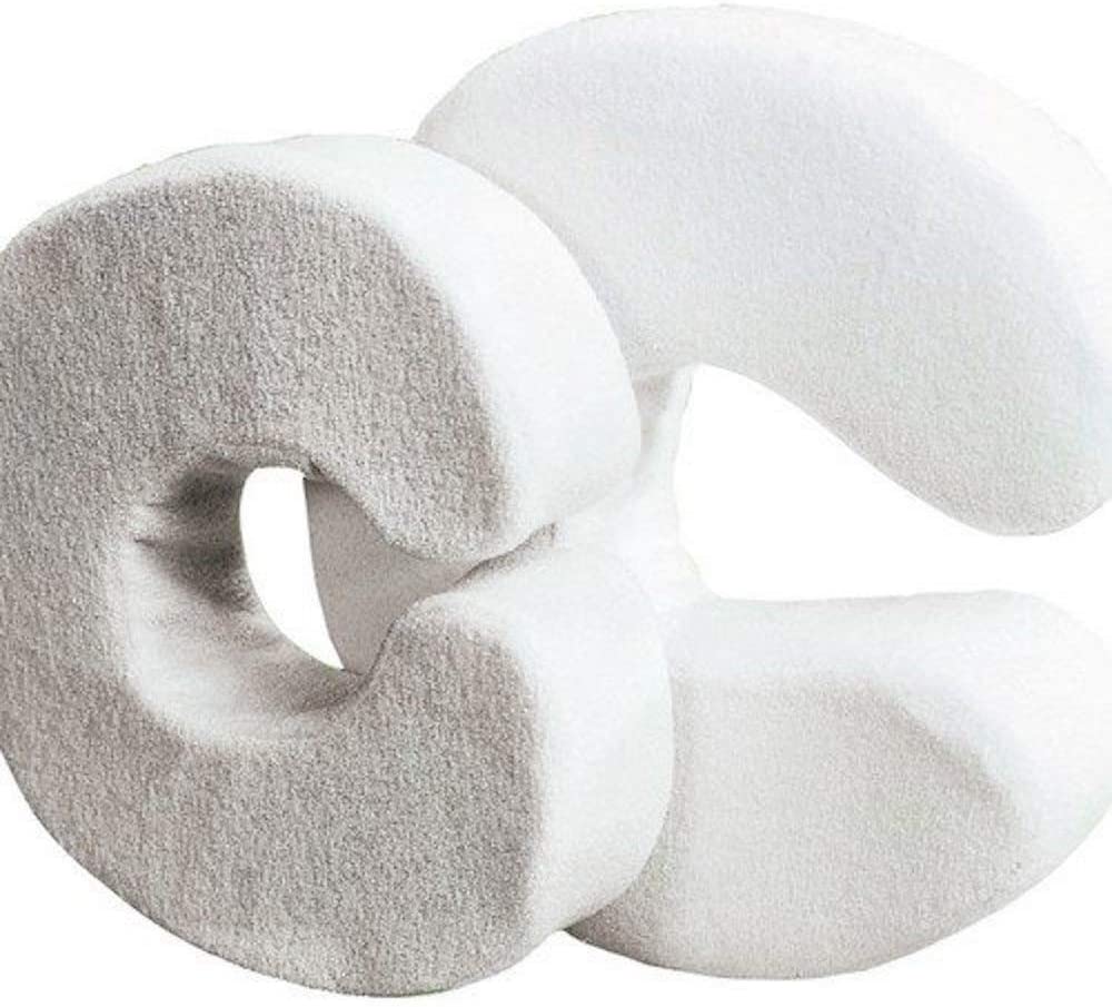 Face Saver Standard Foam, Soft and Comfortable Prone Position Support for Patient Comfort, White