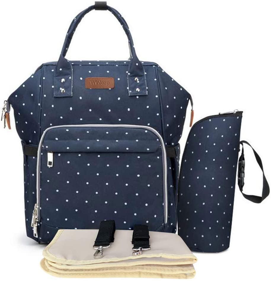 Winloop Baby Changing Backpack Bag Large Capacity Multifunction Diaper
