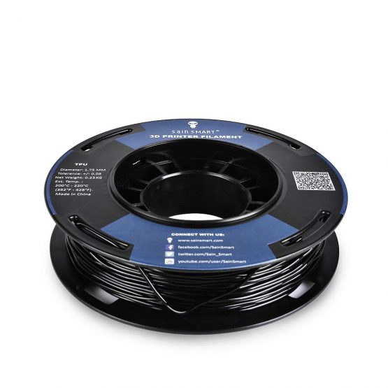 SainSmart Small Spool, 1.75 mm, Thermoplastic Polyurethane (TPU), Flexible 3D Filament, 250 g, Accuracy +/- 0.05 mm, Shore 95A, Red - Image 2