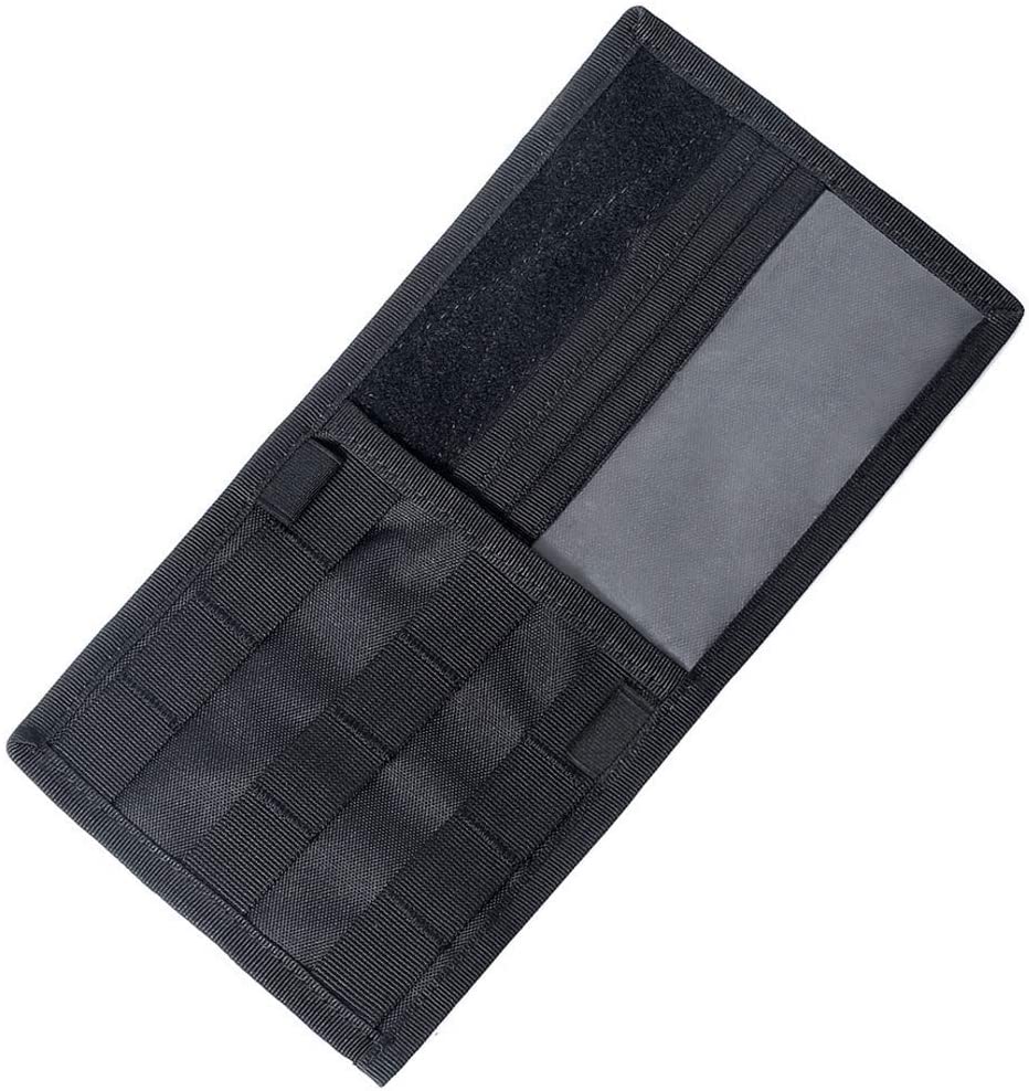 Huenco Tactical MOLLE Vehicle Sun Visor Panel with Molle Car Seat Back Organizer Set, Visor Panel Bk+d057s Bk - Image 4
