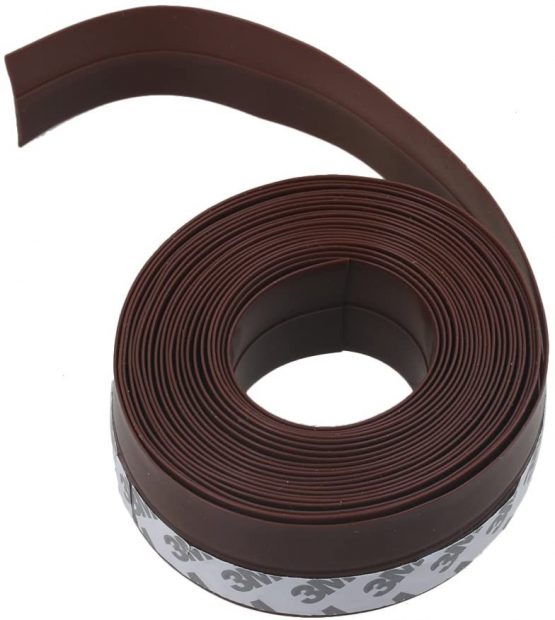 Yibuy 5M 25x1MM Brown/Black Rubber Sealing Strip for Garage Door Weatherstrip - Image 3