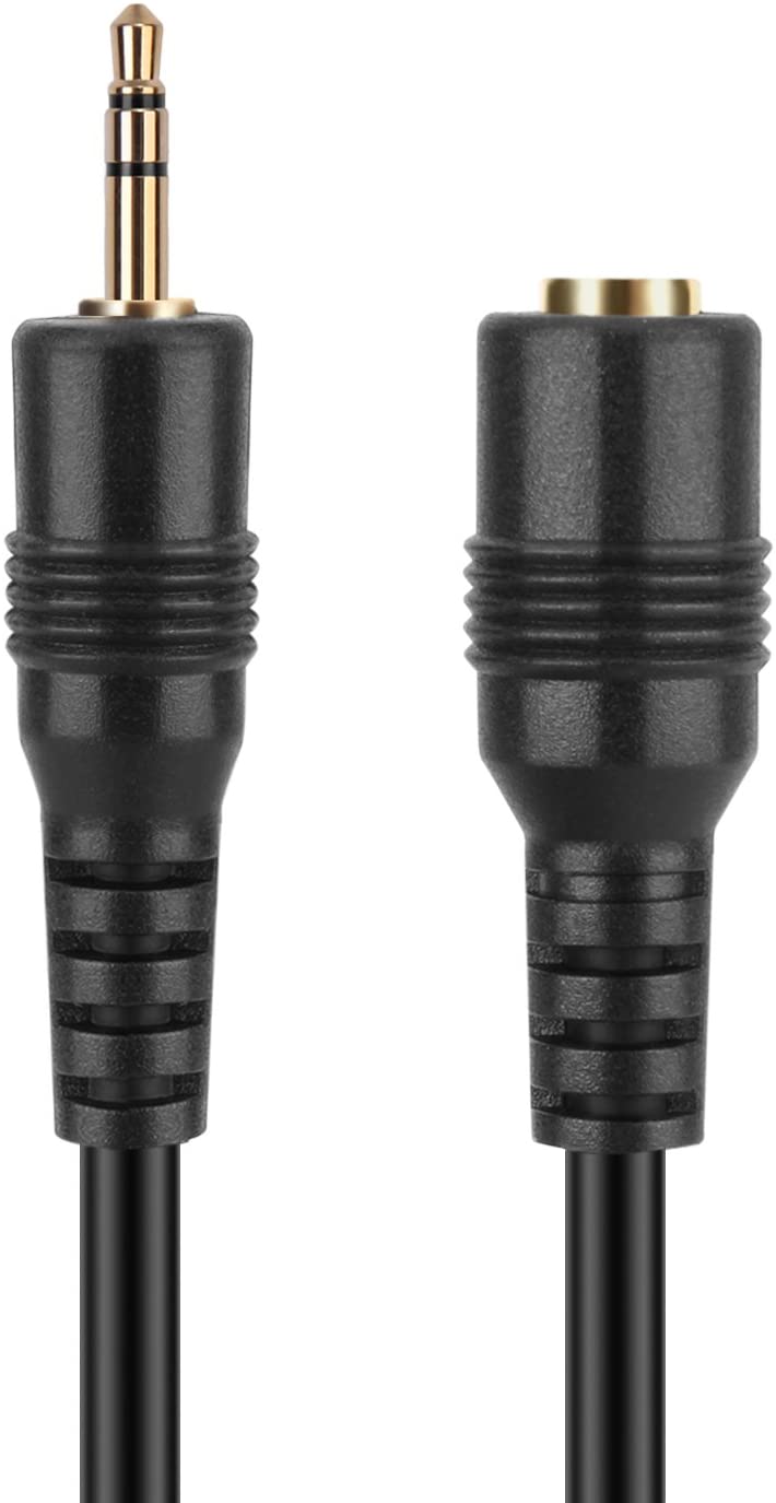 TNP 2.5mm Extension Cable (15 Feet) - Male to Female Adapter Extender Stereo Audio Sub Mini Subminiature Jack Adapter Wire Cord Plug Connector for Headset Headphone Microphone - Image 4