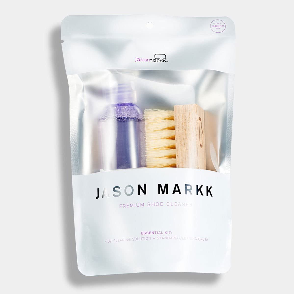 Jason Markk Essential Kit, Shoe Cleaner, Trainers Care, 2-Piece Set, Deep Cleaning Solution & Durables Brush - Image 2