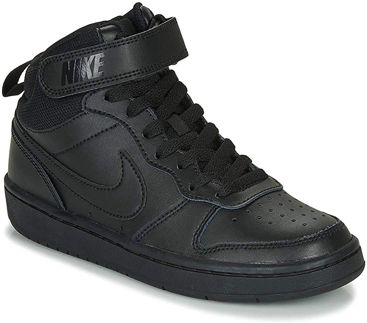Nike Unisex Kid's Court Borough Mid 2 (GS) Road Running Shoe, Black, 4.5 UK (37.5 EU) - Image 2
