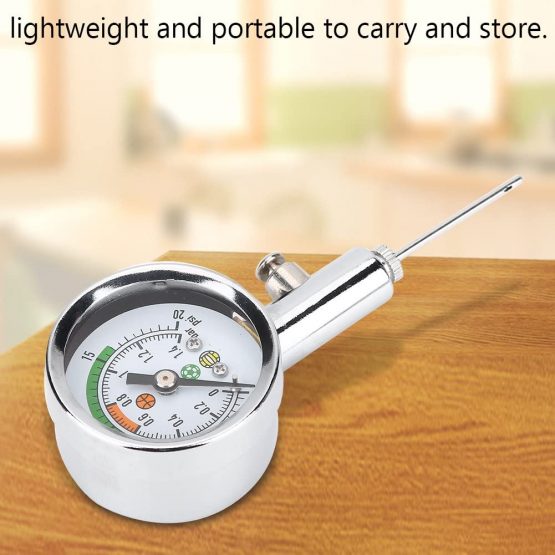 Cikonielf Air Pressure Gauge Mini Gauge Ball Pressure Tool Portable Test Adjust The Pressure for Basketball Football Volleyball - Image 4