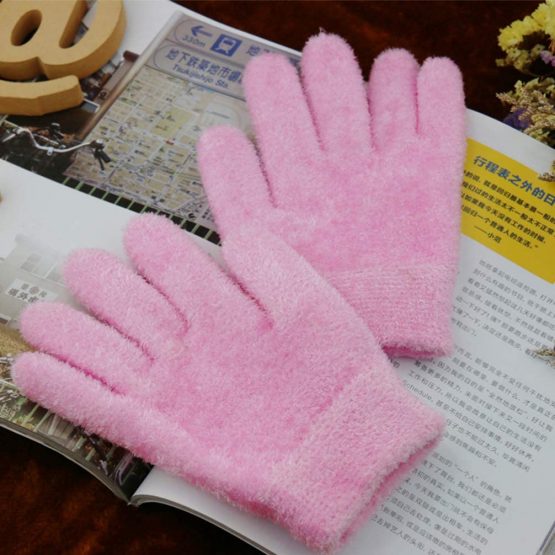Lurrose 2 Pairs Spa Gloves Beauty Infused Gel Moisturizing Essential Oil Softening Gloves Socks Cracked Hands - Image 4
