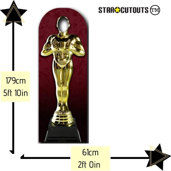 STAR CUTOUTS SC1422 A Gold Standee Lifesize Cardboard Cutout Stand in Perfect for Awards, VIP and Hollywood Parties and Events, Multicolour - Image 2