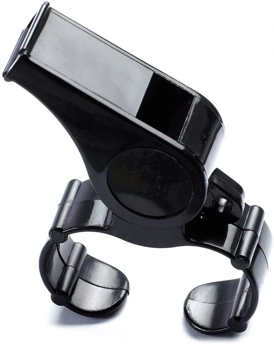 Gilbert Women's Handheld Whistle, Black, One Size