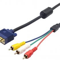 QiCheng&LYS VGA/HD15/RGB to 3 RGB Component for TV/HDTV Cable 5-Feet