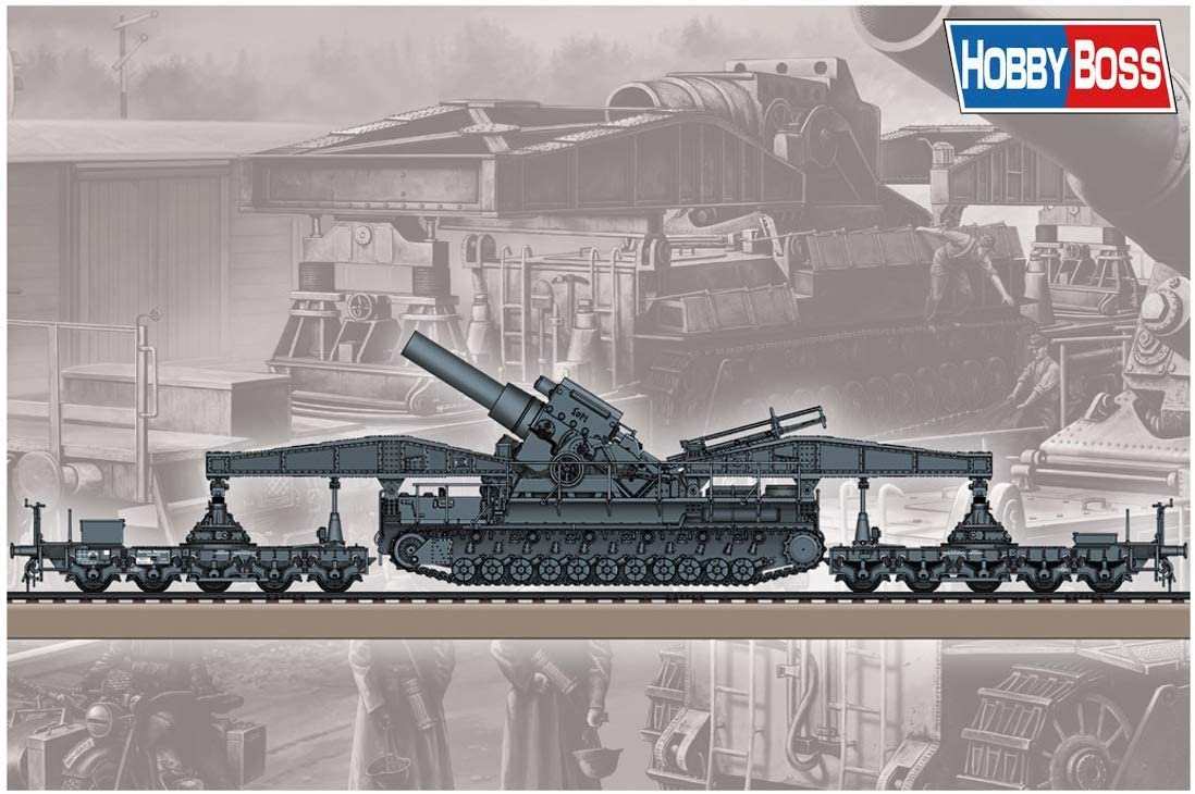 Hobbyboss 1: 72 - Karl Geraet 040/041 On Railway Transport, Mehrfarbig, Mittel