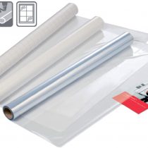 Nobo Whiteboard Sheets - Stick Anywhere for an Instant, Removable Dry Wipe Surface, 800 x 600 mm, Pack of 25, White and Grey Squared, Instant Dry Wipe Electrostatic Sheets, 1905157
