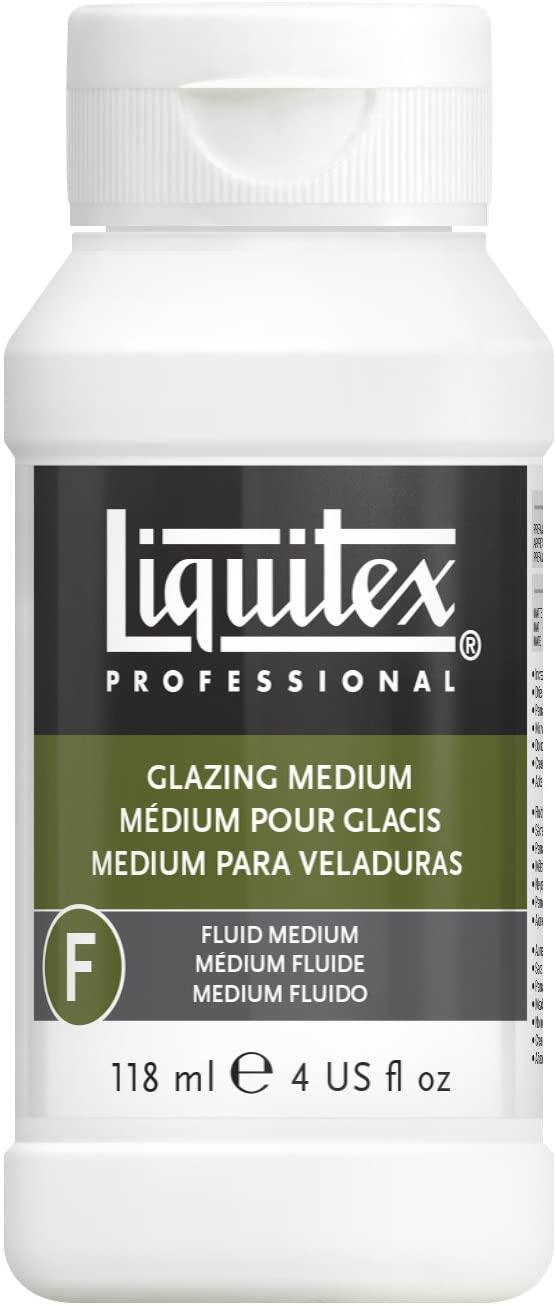 Liquitex Acrylic Medium - Glazing Medium, 118 ml (Pack of 1), transparent
