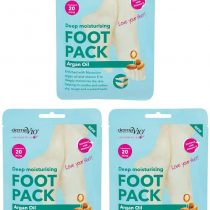 Derma V10 Argan Oil Deep Moisturising Foot Pack - Pack of 3