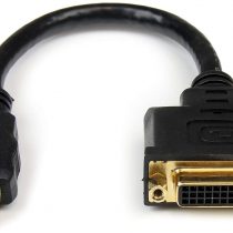 StarTech HDMI Male to DVI Female Adapter - 8in - 1080p DVI-D Gender Changer Cable (HDDVIMF8IN)