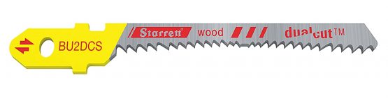 Starrett BU2DCS-2 Wood Cutting HSS Bi-Metal Unique Dual Cut Jig Saw Blades (Pack of 2)