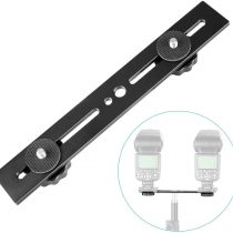 Neewer 8″/20.3cm Dual Camera Mount Tripod Bracket for 3D Stereo Stereoscopic Photography