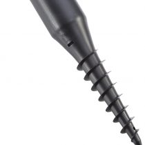 Leifheit Centring Ground Screw Socket for Rotary Clothes Lines, 45 mm and 50 mm Aperture, for Easy Installation of Rotary Clothes Line, Ground Socket