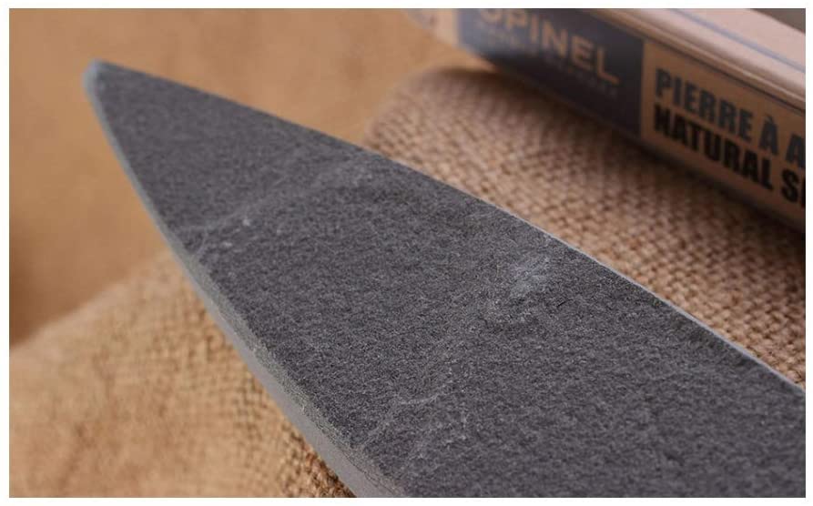 Opinel 24cm Natural Sharpening Stone Serrated and Plain Blades, Grey, 24cm long - Image 2