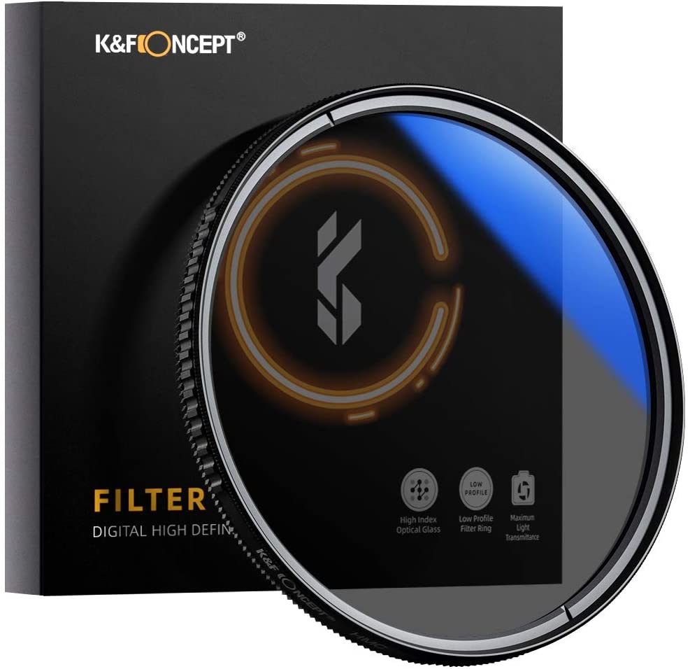 K&F CONCEPT 52MM Polarising Filter Circular Polarizing CPL, Ultra Slim, Japan Optics, Multi Coated (Nano-K Series)